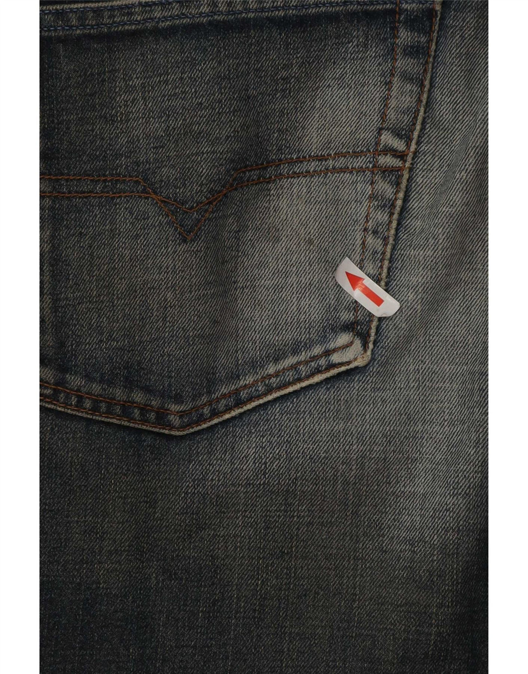 Diesel Mens Straight Jeans W34 L34 Azul Marinho Algodão