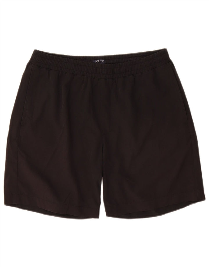 J. CREW Shorts esportivos masculinos pequenos de poliéster preto