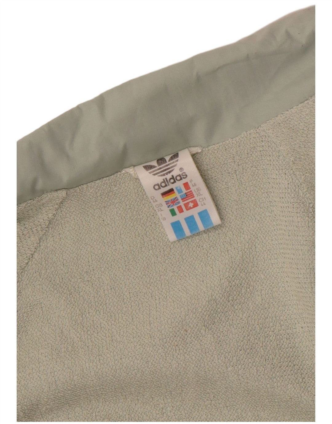 Adidas Womens Bomber Jacket UK 18 XL Verde Check Algodão