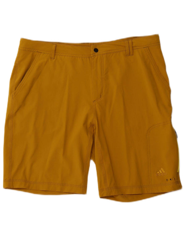 ADIDAS Mens Shorts W36 Large Orange Polyamide