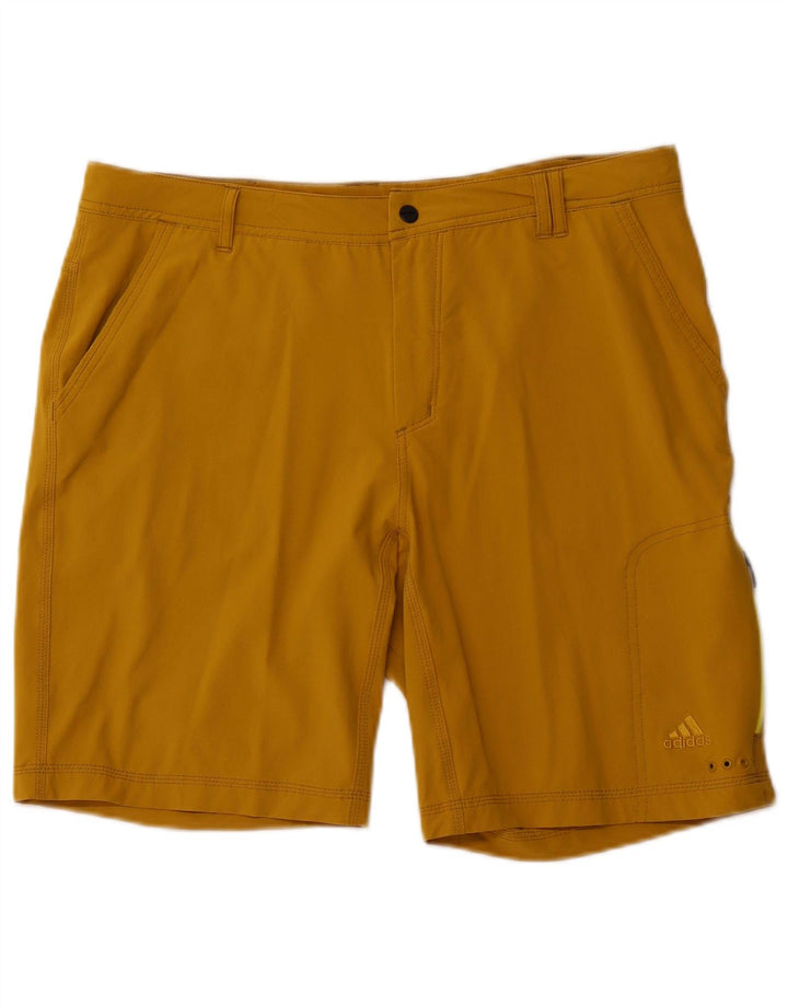 ADIDAS Mens Shorts W36 Grande Laranja Poliamida