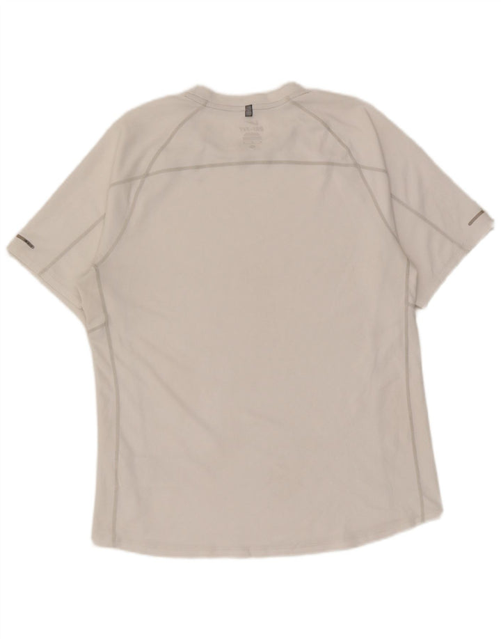 Camiseta Nike Masculina Dri Fit Top Médio Poliéster Branco