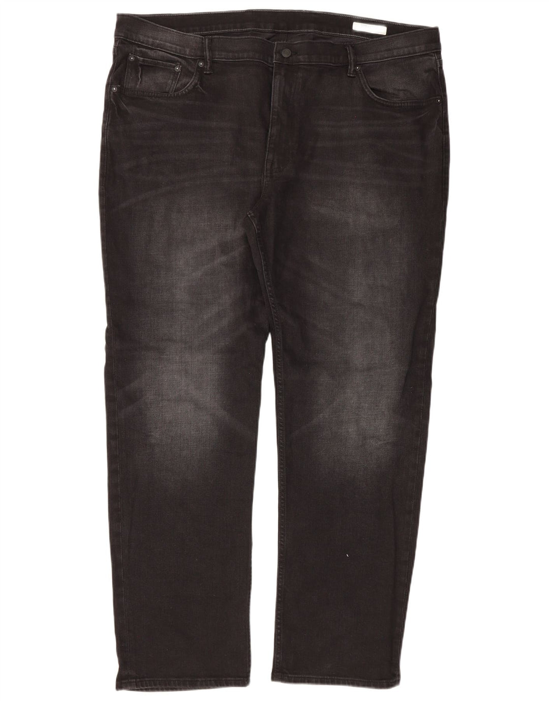 Jeans retos masculinos Marks & Spencer W44 L31 algodão preto