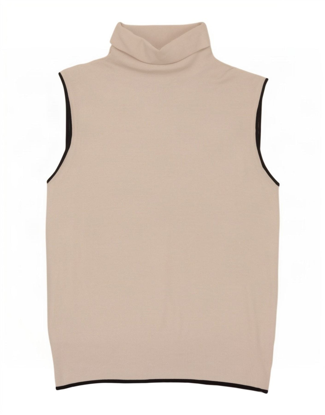 Zara Womens Vest Tank Top UK 12 Médio Bege Viscose
