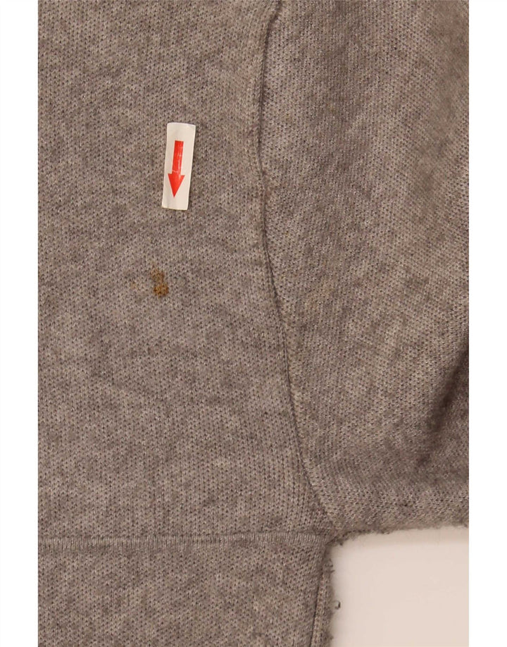 Sobretudo feminino Zara Oversized UK 10 pequeno cinza manchado