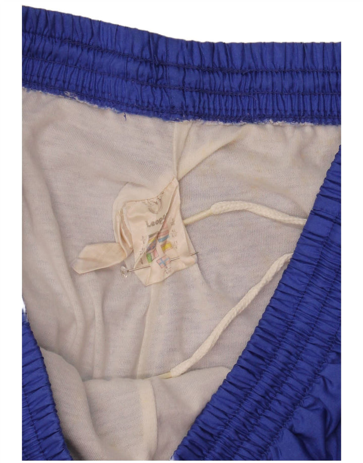 Calça de treino masculina Leopard Joggers Reino Unido 40/42 bloco colorido azul médio