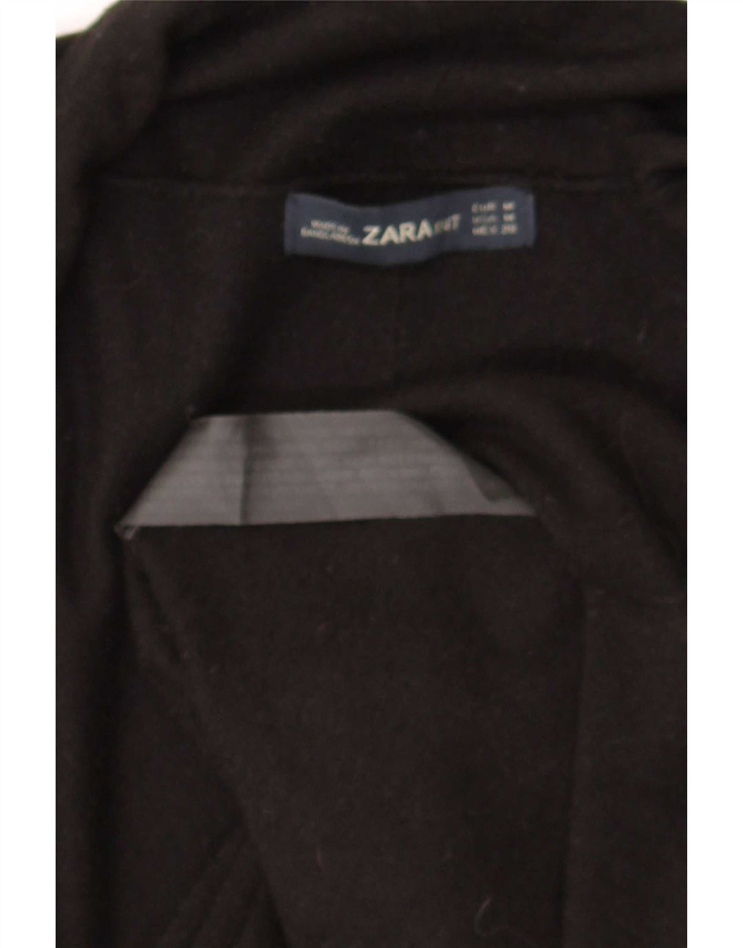 Suéter cardigã aberto feminino Zara Reino Unido 12 viscose preta média