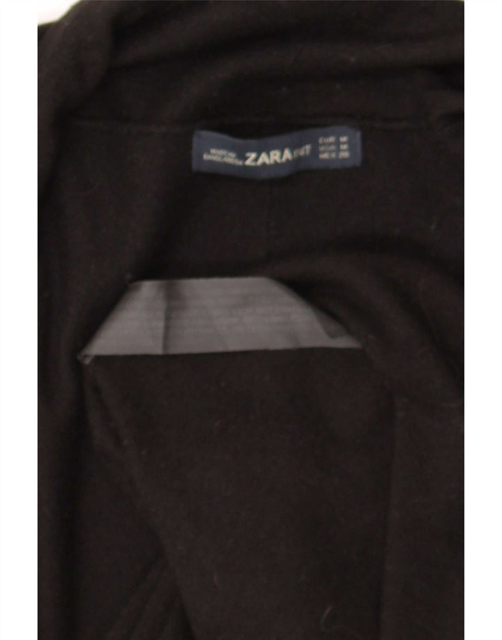 Suéter cardigã aberto feminino Zara Reino Unido 12 viscose preta média