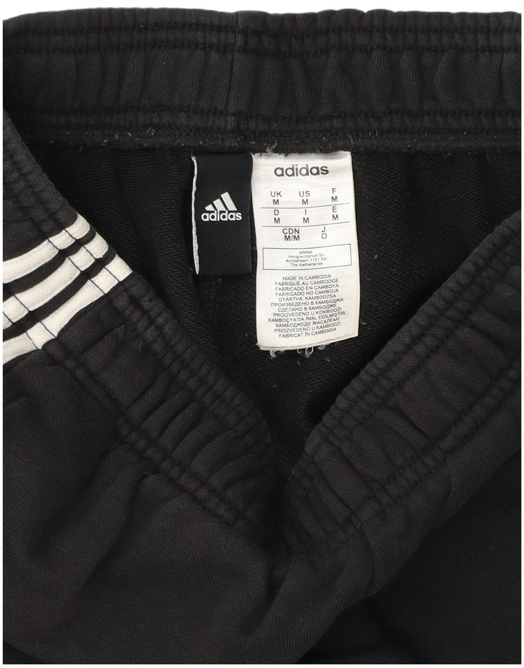 Calça Adidas Mens Treino Médio Algodão Preto