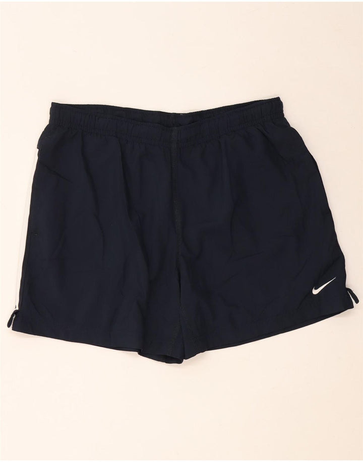 Shorts esportivos masculinos NIKE Dri Fit XL azul marinho poliéster