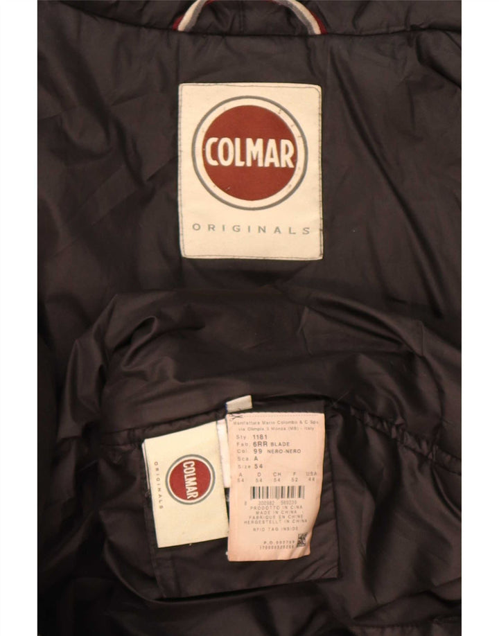 Jaqueta masculina acolchoada com capuz Colmar IT 54 grande poliéster preto