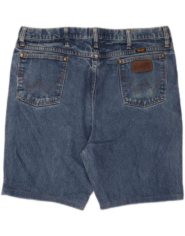 Shorts jeans Wrangler masculino W38 XL azul algodão
