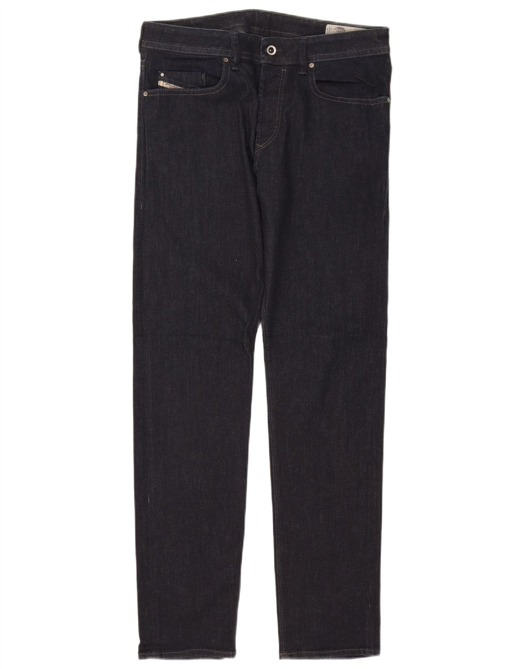 Jeans Slim Feminino Diesel W32 L32 Azul Marinho Algodão
