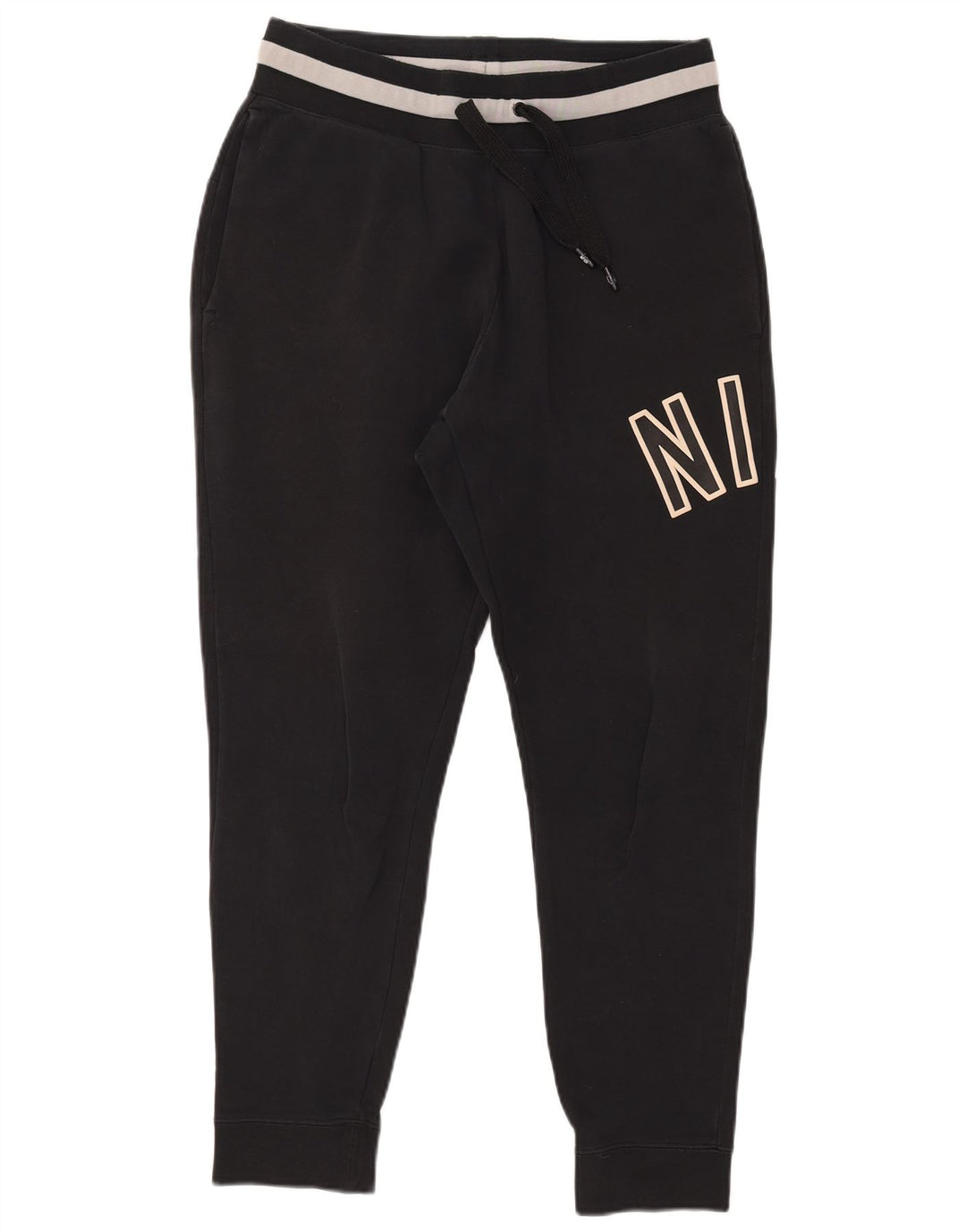 Nike Mens Graphic Calças de treino Joggers Médio Algodão Preto