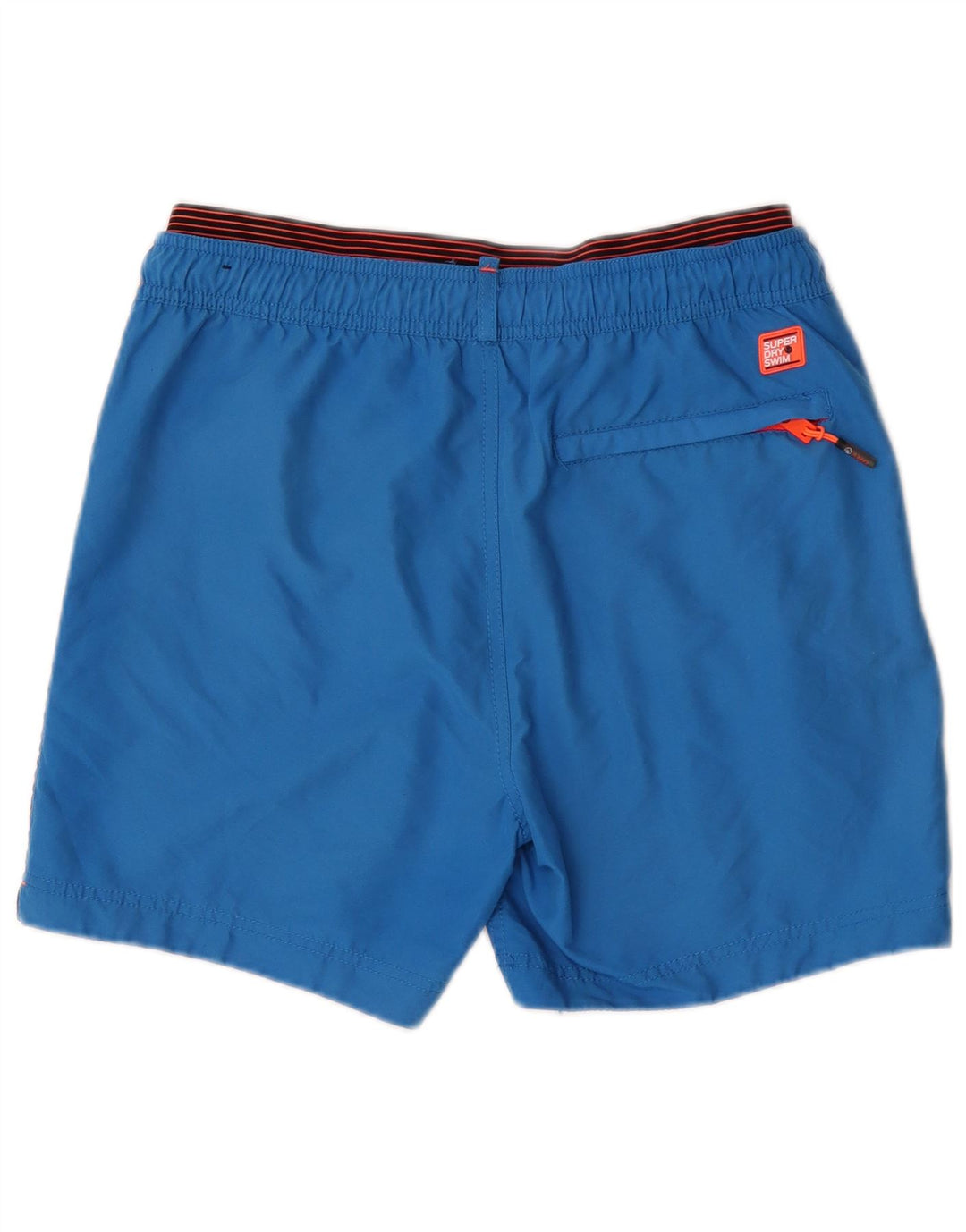 Calções de banho masculinos Superdry Graphic azul médio poliéster