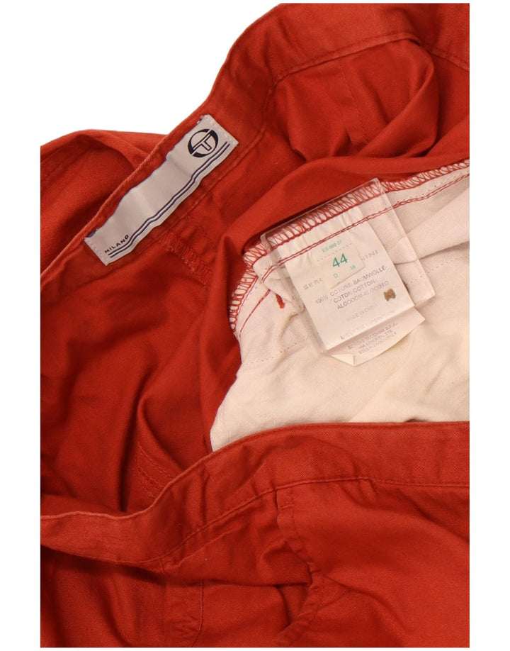SERGIO TACCHINI Calça Casual Feminina IT 44 Médio W32 L29 Laranja