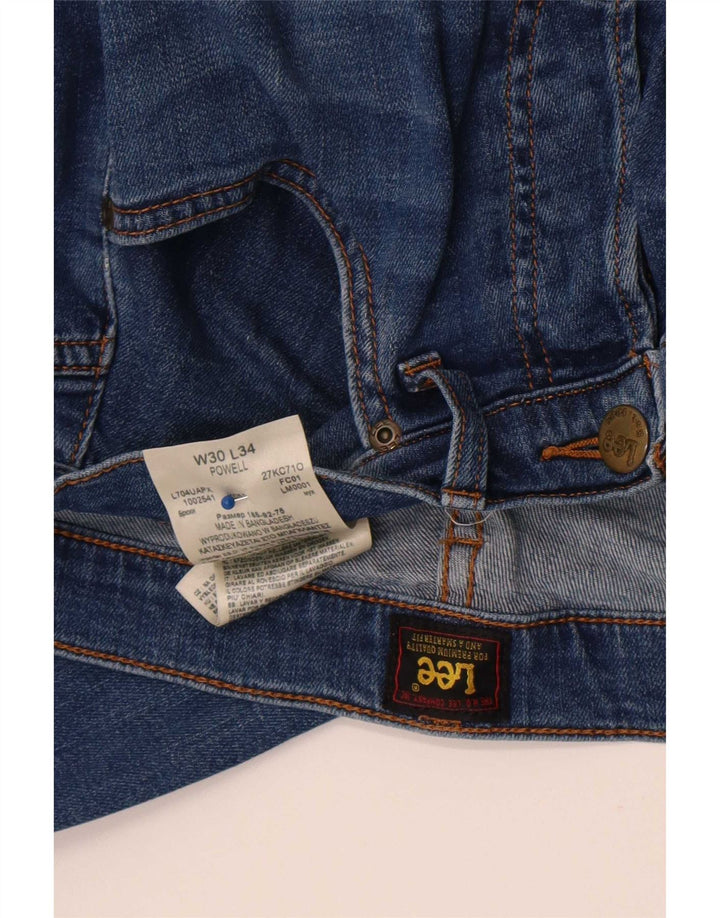 Lee Mens Powell Slim Jeans W30 L30 Azul Algodão
