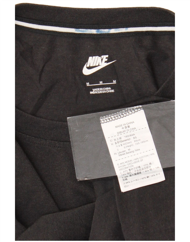 Camiseta feminina Nike Graphic UK 12 Médio Preto Modal