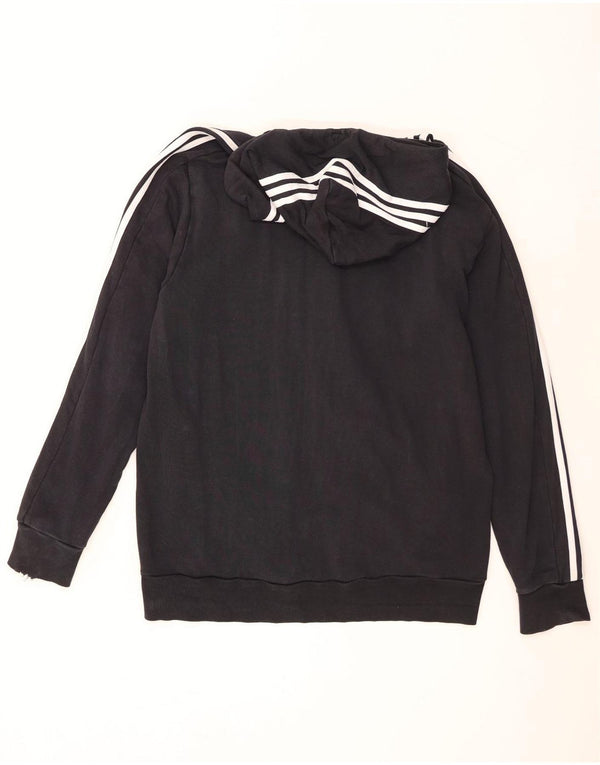 Adidas masculino zip moletom com capuz XL algodão preto