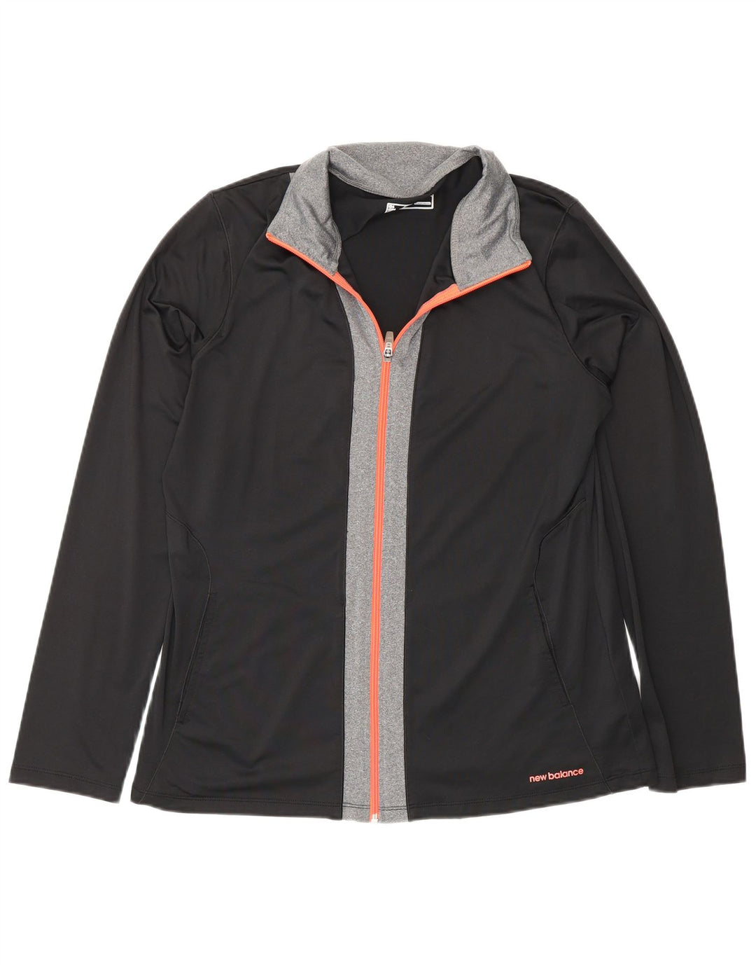 Jaqueta masculina de treino New Balance grande poliéster colorblock preto
