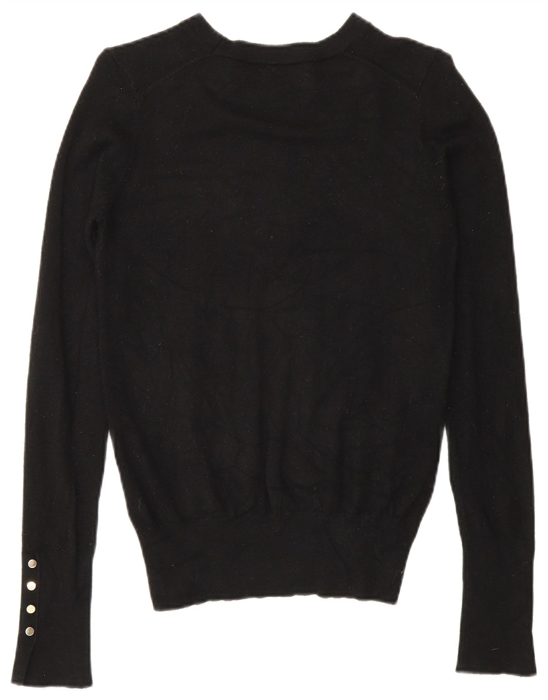 Zara Suéter feminino com gola canoa, Reino Unido 10 pequeno preto