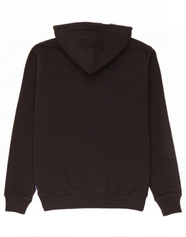 Adidas Womens Graphic Hoodie Jumper UK 14 Médio Algodão Preto