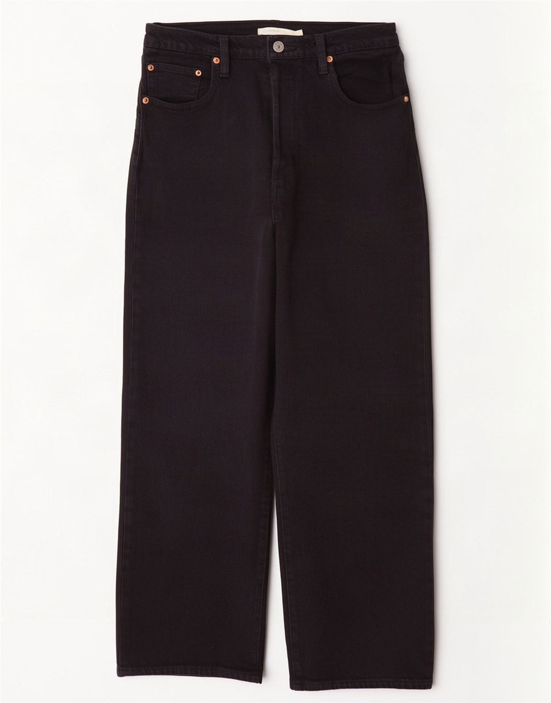 Jeans feminino Levi's Ribcage Straight W29 L27 algodão preto