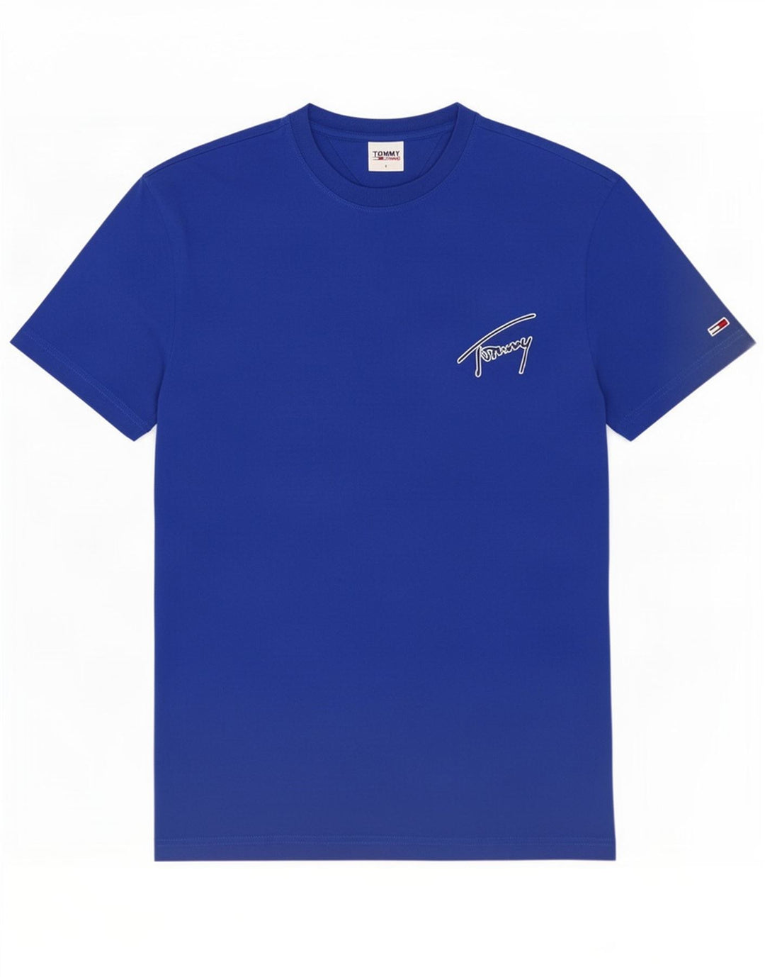 Tommy Hilfiger Camiseta masculina grande algodão azul