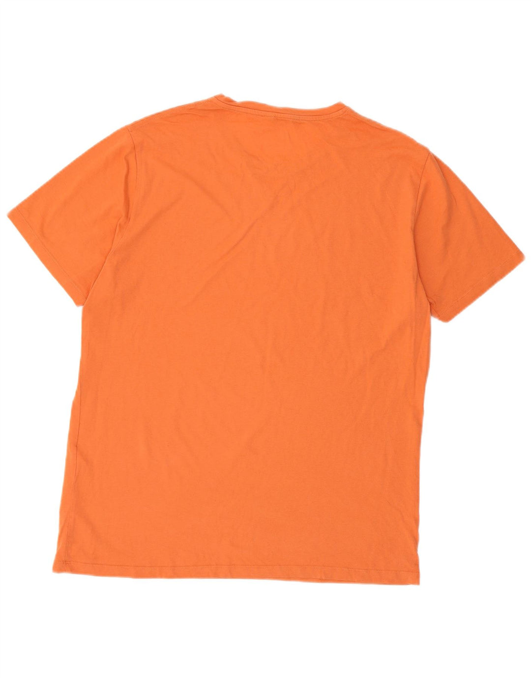 Camiseta masculina MASSIMO DUTTI Top XL algodão laranja
