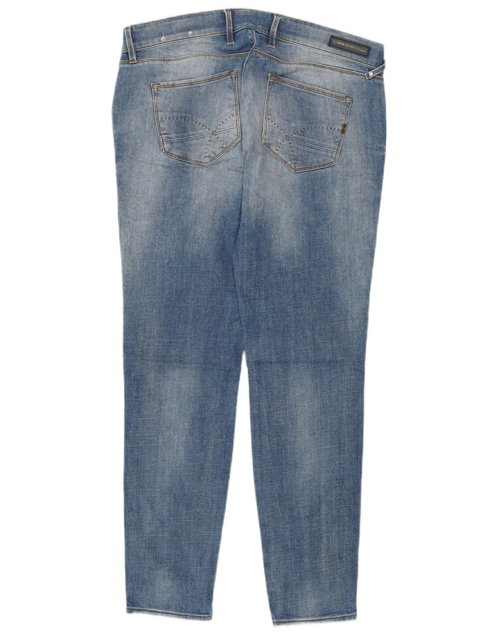 Gas Womens Slim Jeans W32 L28 Azul Algodão