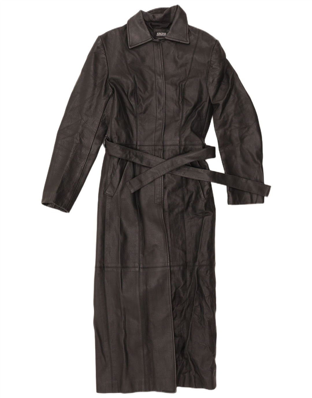 Casaco de couro feminino VINTAGE UK 10 pequeno preto