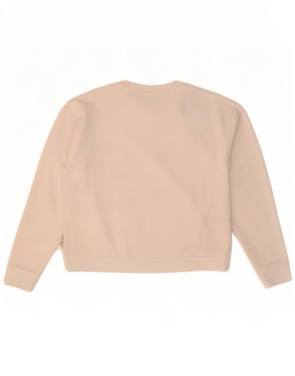 Ted Baker moletom feminino superdimensionado tamanho 2 poliéster branco pequeno