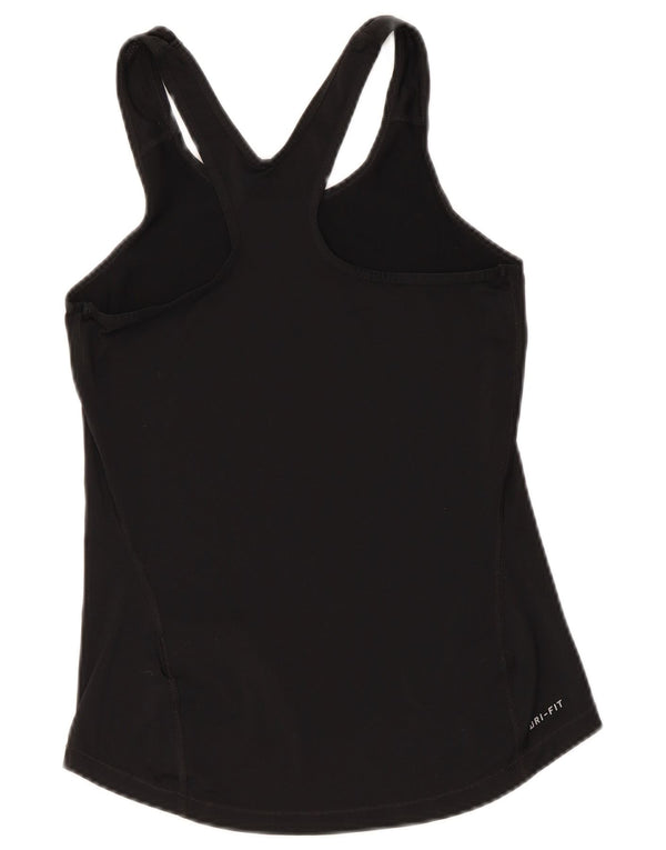 Colete gráfico feminino Nike UK 8 pequeno poliéster preto