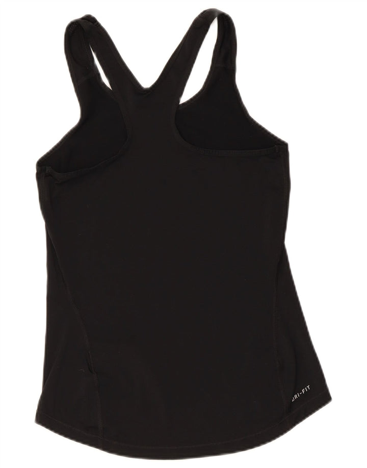 Colete gráfico feminino Nike UK 8 pequeno poliéster preto