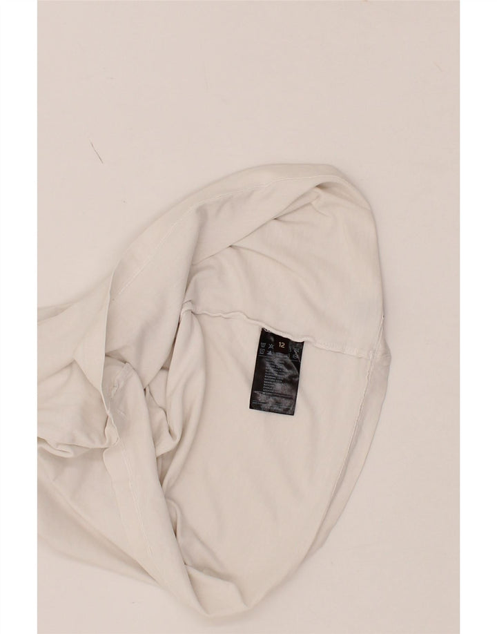 TRUSSARDI Boys T-Shirt Top 11-12 Years White Cotton Vintage Trussardi and Second-Hand Trussardi from Messina Hembry 
