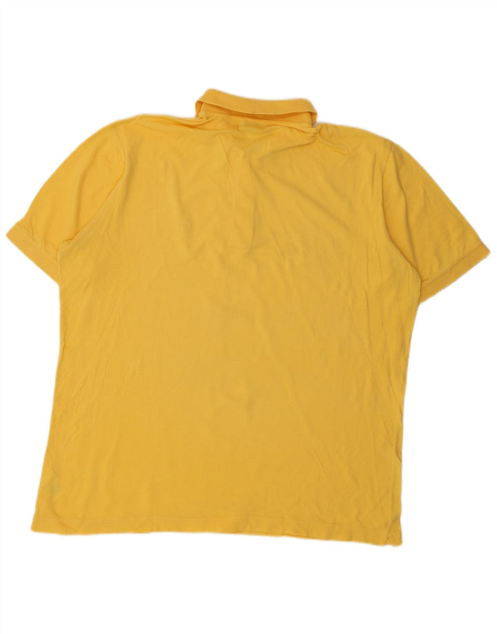 Camisa polo masculina Sergio Tacchini IT 52 grande algodão amarelo