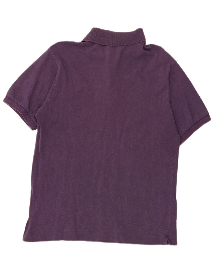 Camisa polo masculina Lacoste tamanho 4 médio algodão roxo
