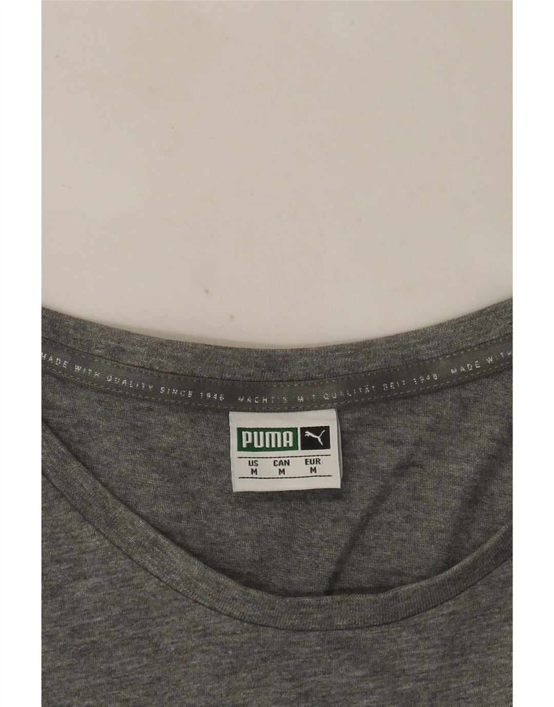 Camiseta masculina Puma Graphic Top cinza médio manchado