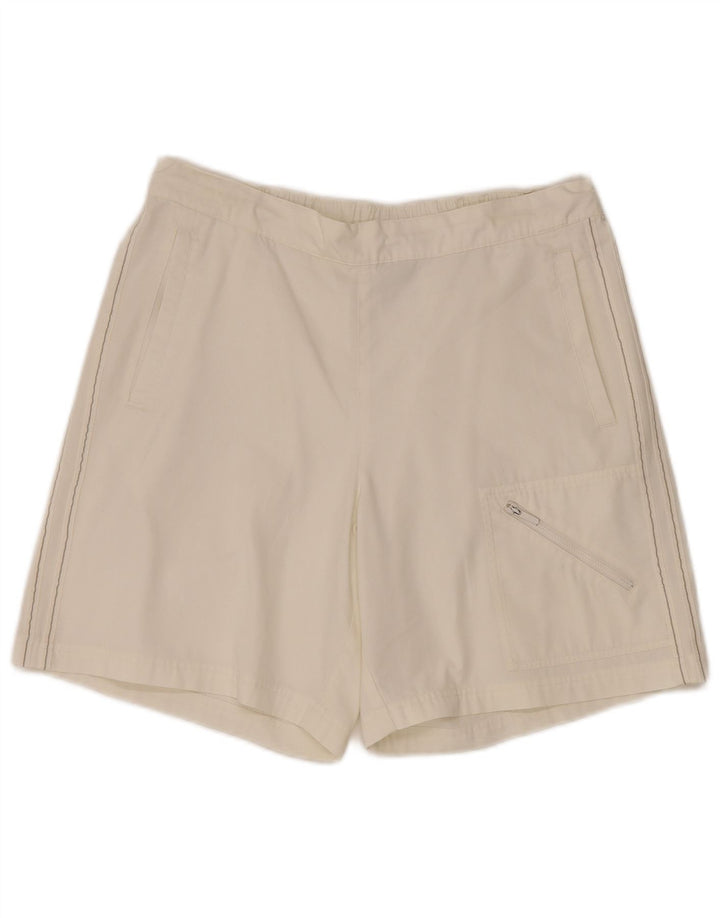 Adidas Womens Graphic Cargo Shorts Médio W34 Off White Poliéster