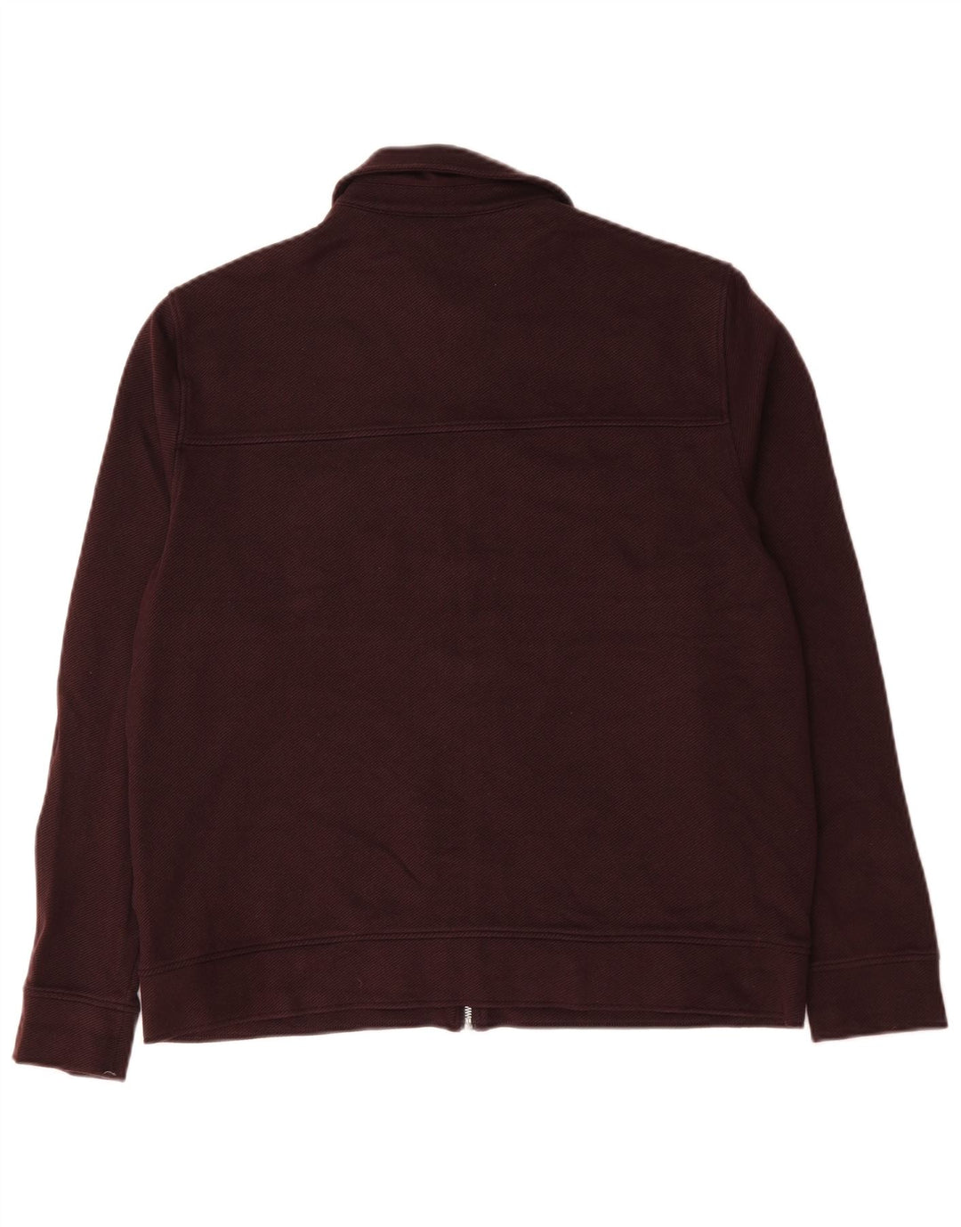 Jaqueta bomber masculina Marks & Spencer Autograph Reino Unido 40 grande algodão cor de vinho