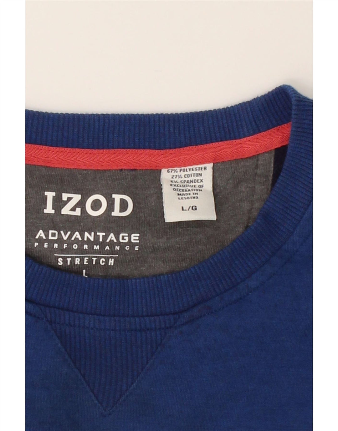IZOD Mens Sweatshirt Jumper Large Blue Polyester Vintage Izod and Second-Hand Izod from Messina Hembry 
