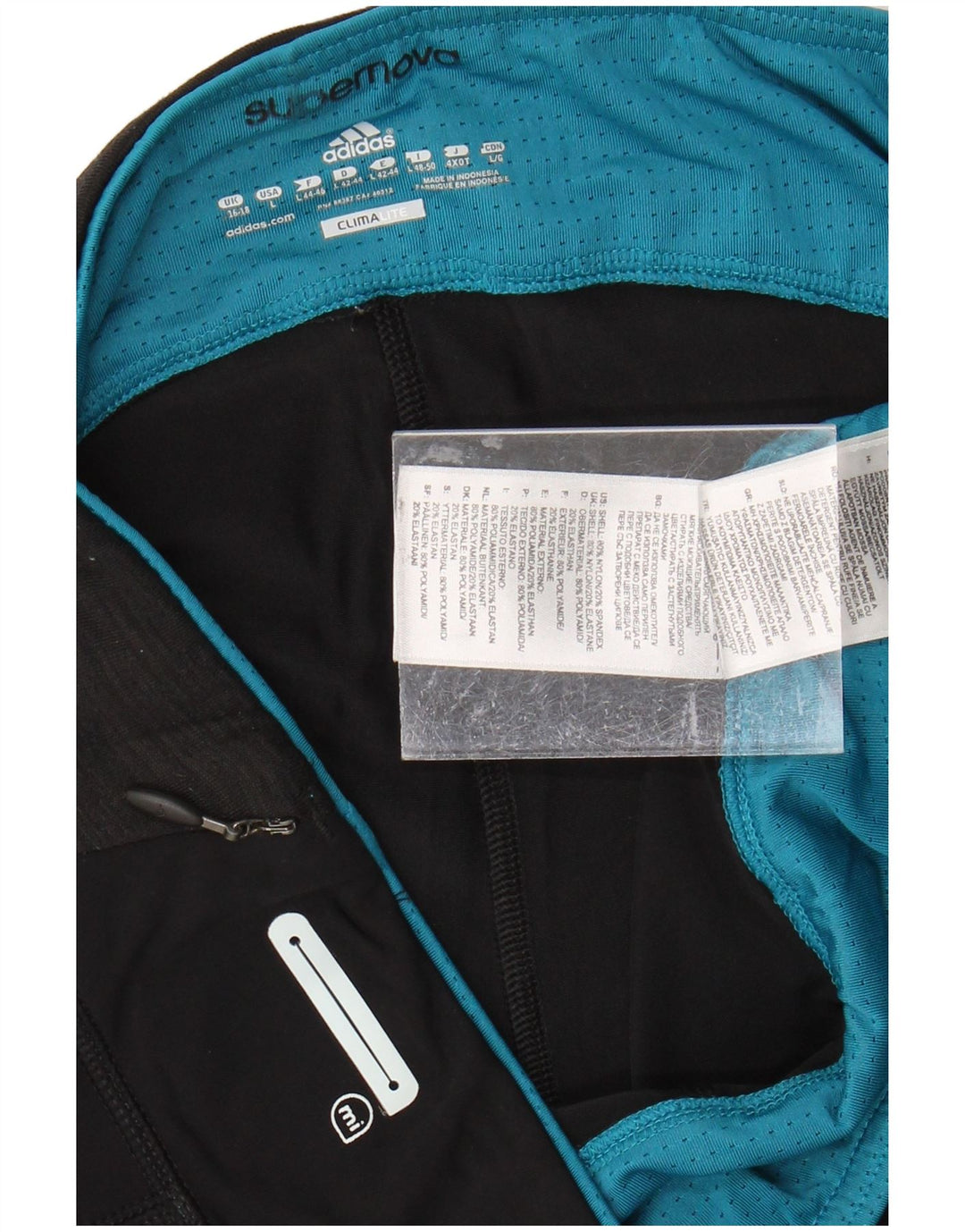 Adidas Womens Climalite Sport Shorts UK 16/18 Grande Preto Nylon