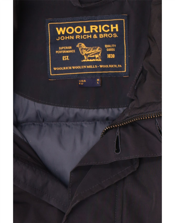 Casaco acolchoado masculino Woolrich UK 38 azul marinho médio