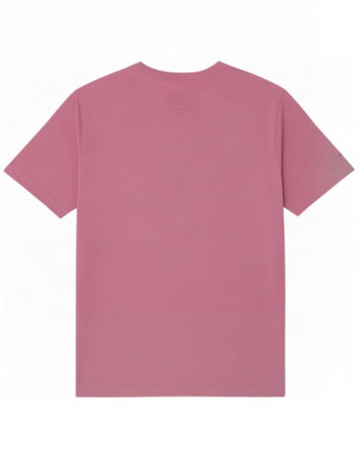 Camiseta Nike masculina regular fit gráfica top médio rosa poliéster