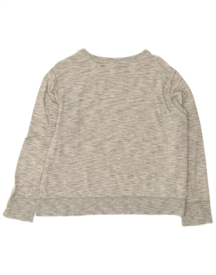 EDDIE BAUER Suéter feminino UK 18 XL cinza manchado modal