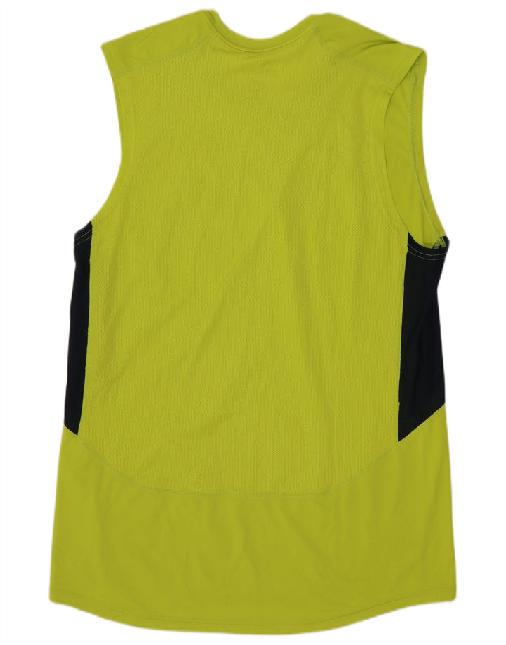 Nike Mens Dri Fit Vest Top Médio Verde Colourblock