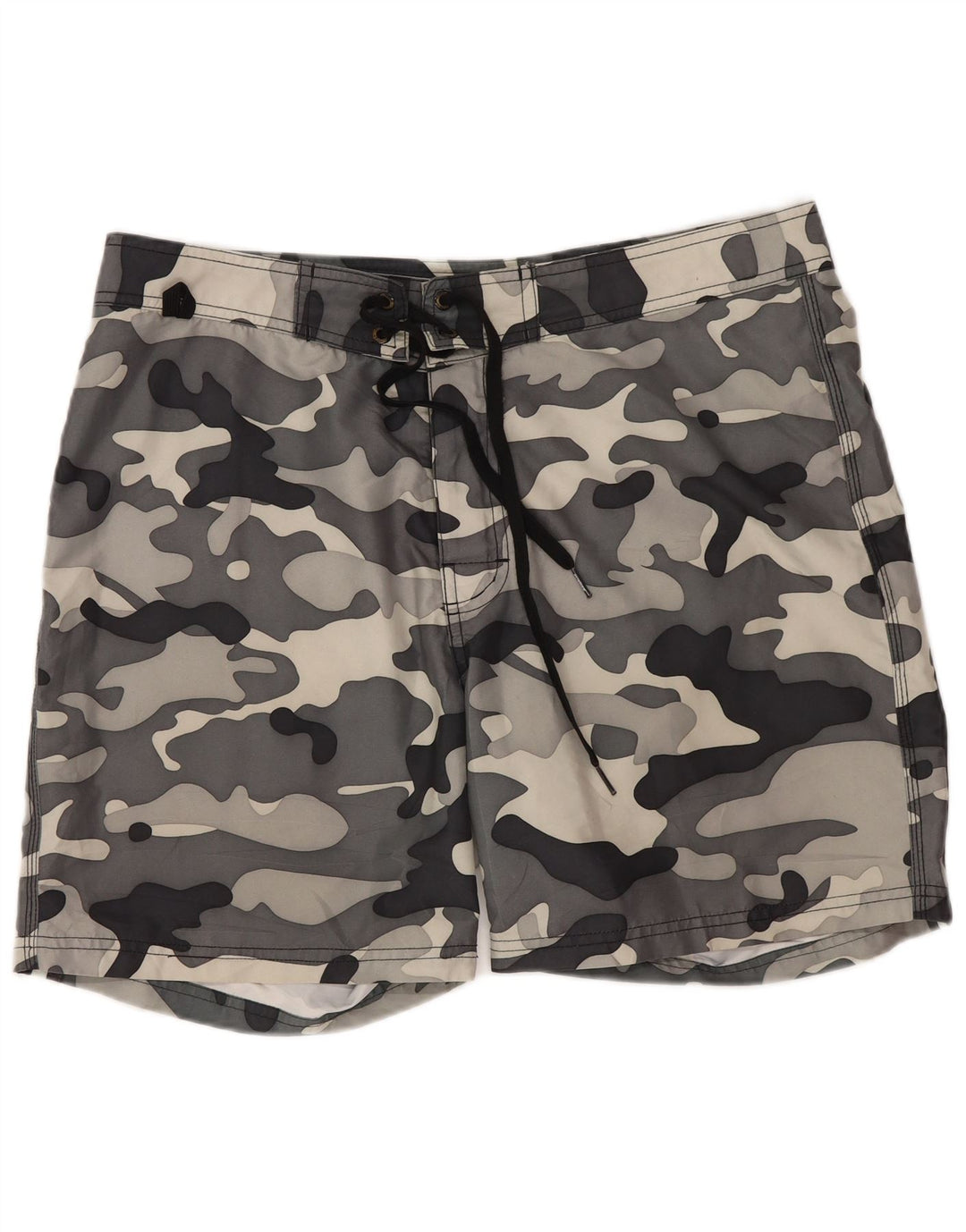 Shorts de natação masculino Sundek regular grande poliéster camuflado cinza