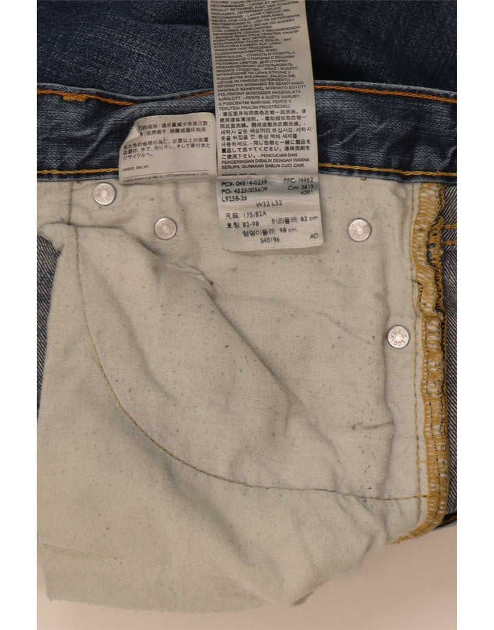 Levi's Masculino 514 Straight Jeans W32 L32 Azul Algodão