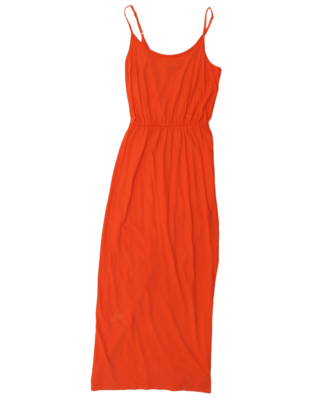 Vestido maxi feminino sem mangas Marks & Spencer Reino Unido 10 pequeno laranja