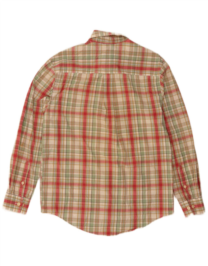 Camisa masculina TIMBERLAND pequena xadrez multicolorida de algodão